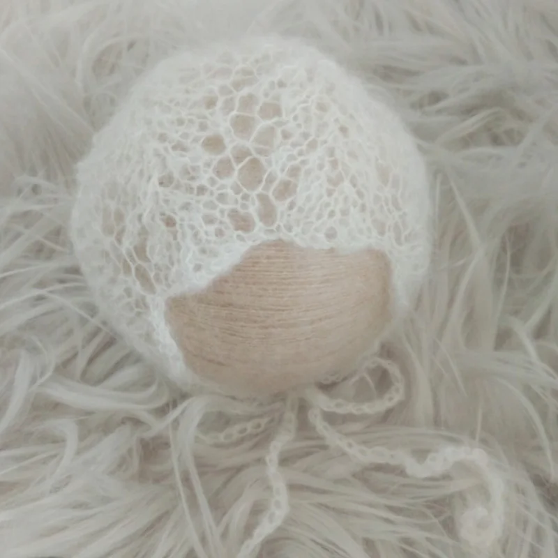 Ползунки для новорожденных ручная вязка полый стиль мягкая мохеровая Шапочка +