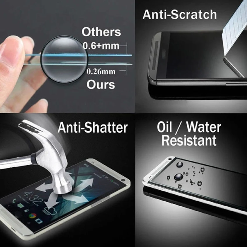 Best 2PCS Tempered Glass Screen Film Protector For Sony X/XZ/XZS/XZ2/XA1/L1/Z1/L39/Z2/E5/Z3/XZ1 | Мобильные телефоны и