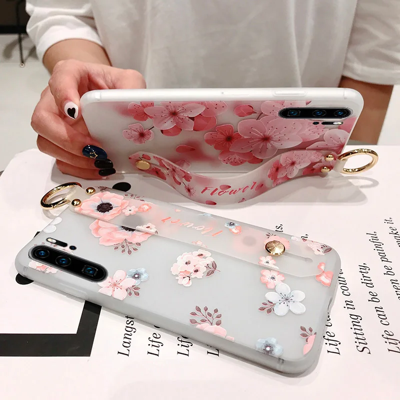 SoCouple Чехол-держатель для телефона huawei P20 P30 Pro Honor 10 20 mate 10 20 Pro 30 Lite Nova 3i 5i pro Мягкий ТПУ чехол на запястье s