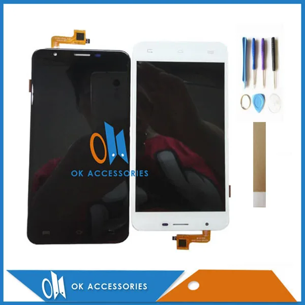 

ЖК-дисплей 5,5 дюйма для BQ BQS-5505, BQS 5505, BQ 5505, Амстердам, сенсорный экран, дигитайзер, белый, черный, с инструментной лентой