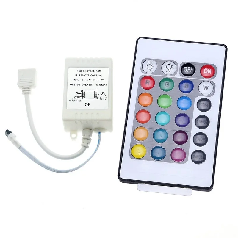 Пульт дистанционного управления для светодиодной светильник ты RGB 6 А 72 Вт 24