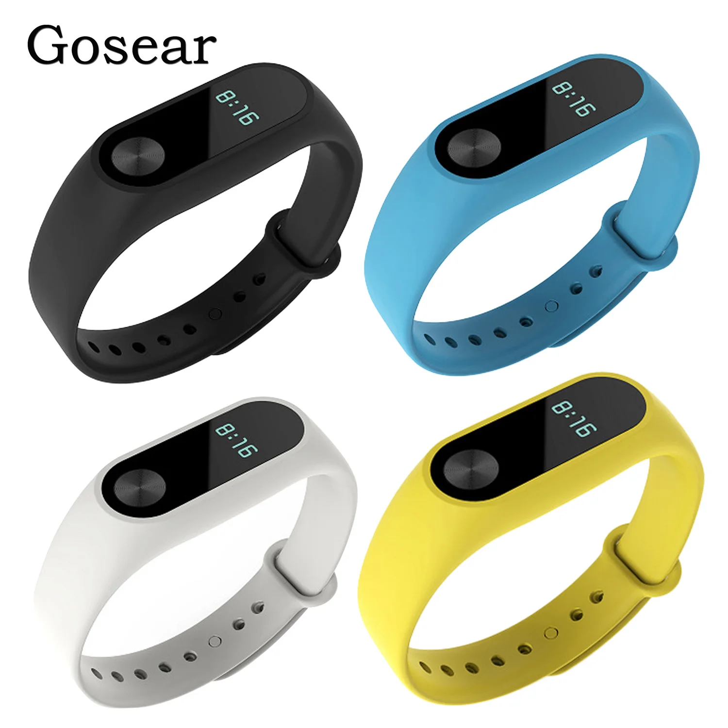 4 шт. силиконовые сменные ремешки для браслета Xiaomi Xiao Mi Band Miband 2|Смарт-аксессуары| |