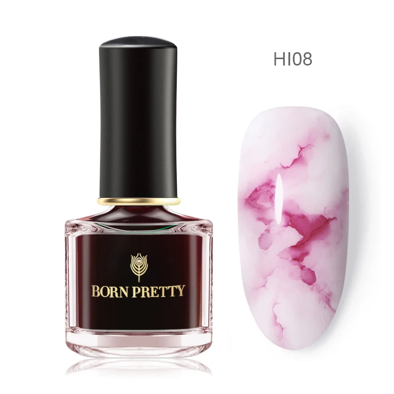 BP-HI08 От BORN PRETTY-цветок лак для ногтей 6 мл разноцветные, для ногтей арт-дизайн цветок маникюрный лак салон Красота для дизайна ногтей - Цвет: BP-HI08