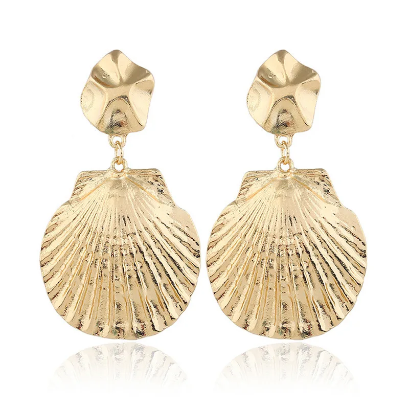 Геометрические простые Висячие серьги из сплава винтажные мраморные вены черные