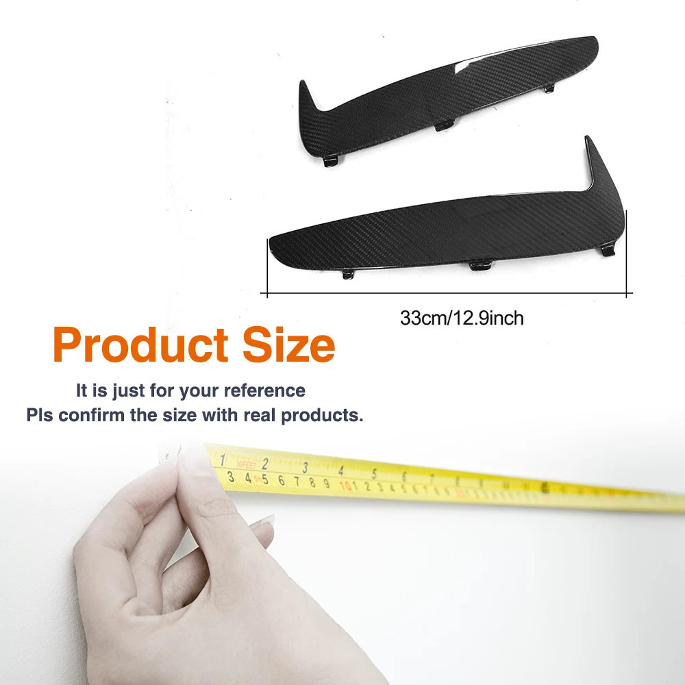 Переднее боковое крыло из углеродного волокна накладки на вентиляционное