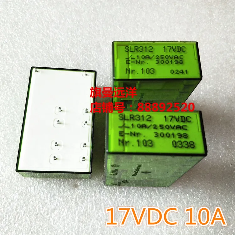 

Защитное 17V реле SLR312 17VDC SLR312-17VDC DC17V 17VDC 17V 10A 250VAC 10PIN
