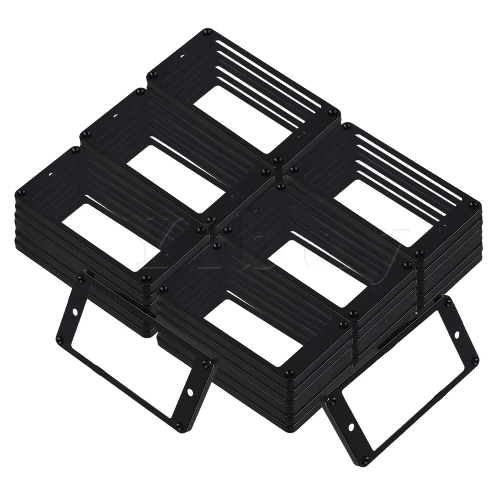 

Yibuy 40 Pcs 92x45x5mm Black ABS Electric Guitar Flat Humbucker Pickup Frames