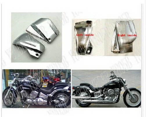 Хромированная Металлическая боковая крышка аккумулятора для Yamaha Vstar XVS 650 Classic/Vstar