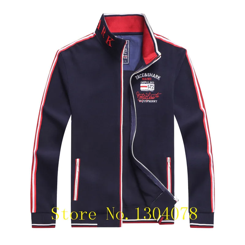Королевский роскошный бренд Tace& Shark куртка мужская veste homme Осенняя chaquetas hombre на молнии с вышивкой Мужские куртки свитер пальто для мужчин