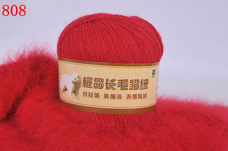 50 г длинношерстная норковая шерсть кашемировая вязальная пряжа ручная вязка для