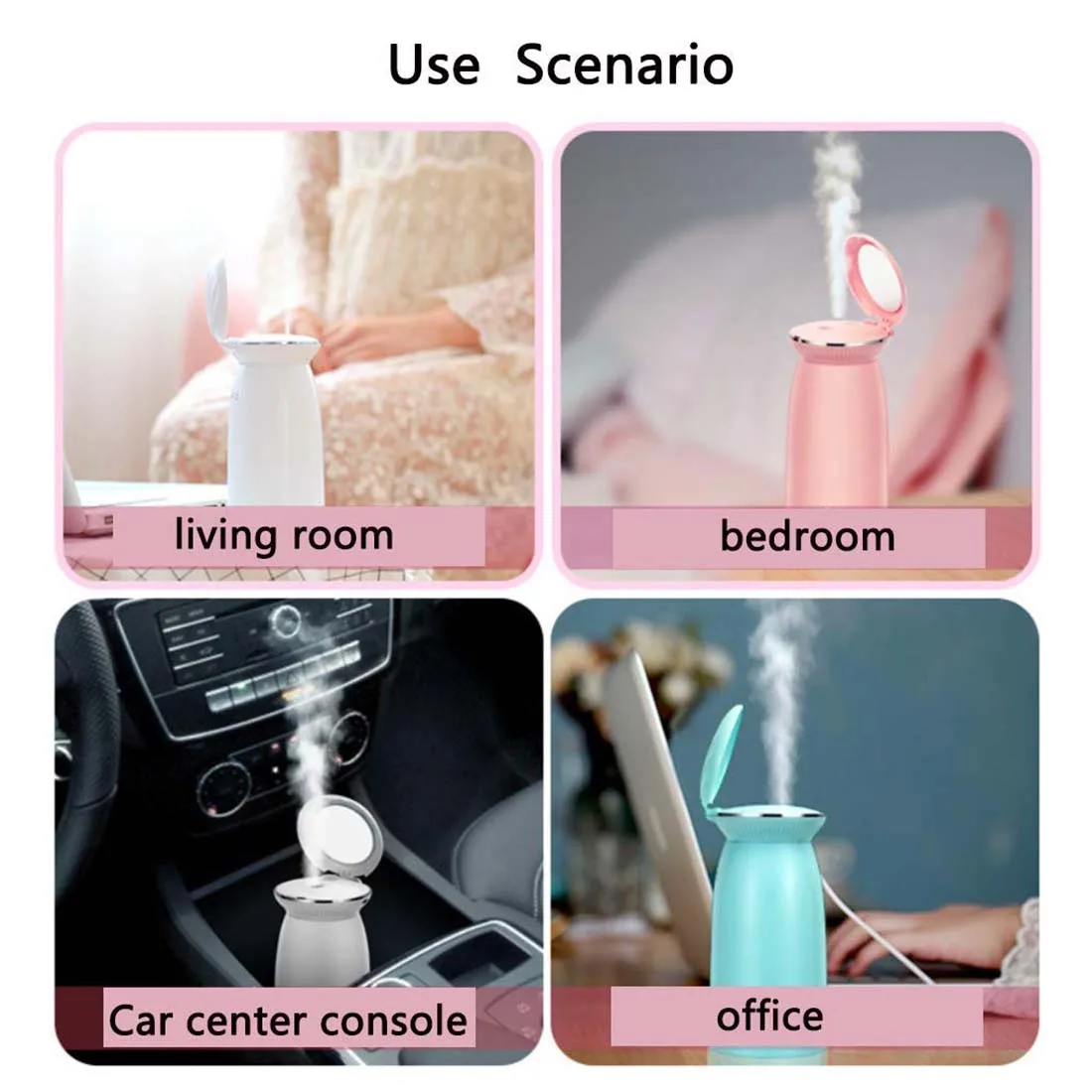 Автомобильный опрыскиватель мл USB в виде ракушки увлажнитель раскладушка 350