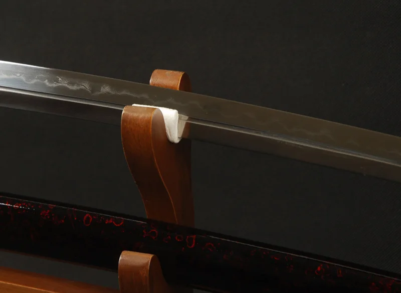 Сложенном Стали Урожай Японский Самурай Unokubitsukuri Лезвие Полный Тан Меч Глины