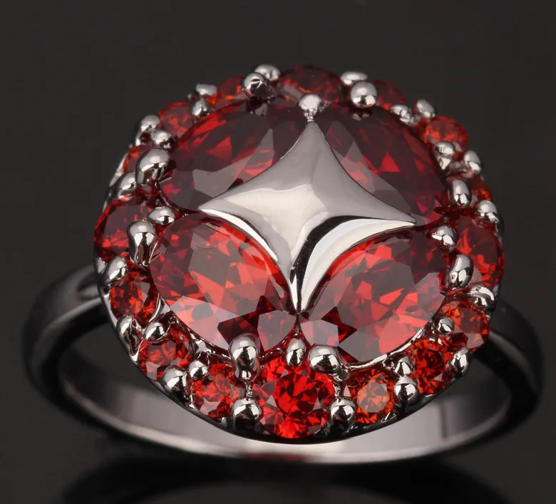 Кольцо с удивительной звездой Серебряное украшение для вечерние Размер 6 / 7 8 9 S0573