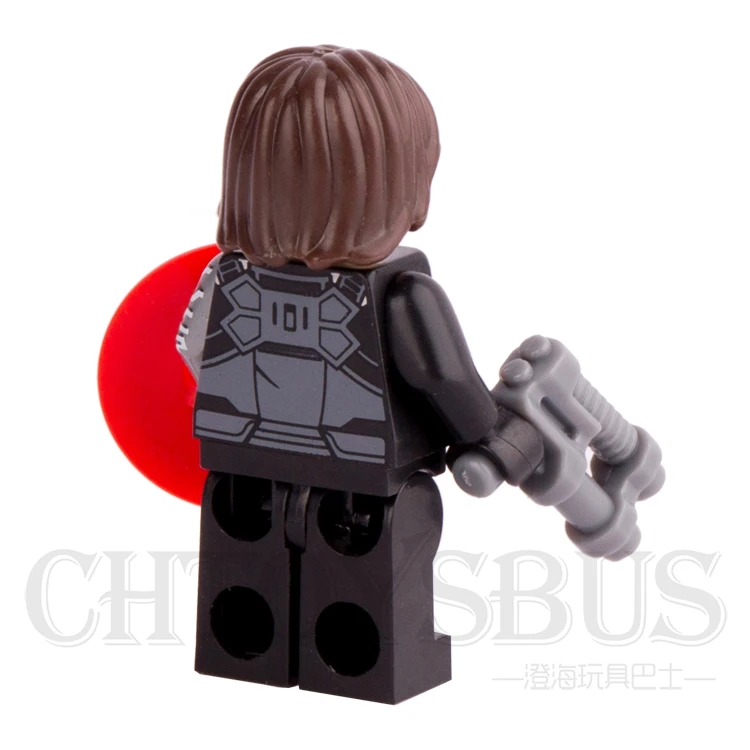 SingleSale Bucky зимний солдатик с щитом Капитан Америка Civil War Super Heroes minifig строительные