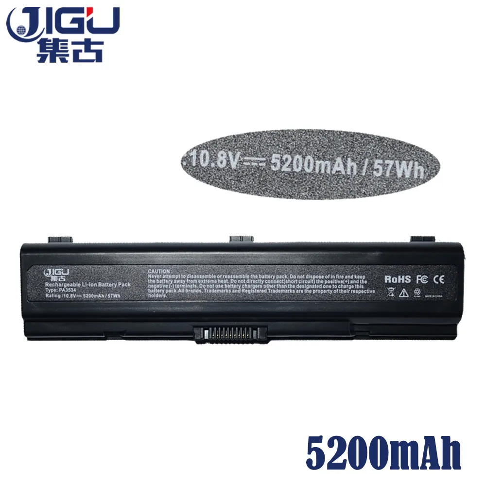JIGU 6Cells Laptop Battery PA3534U-1BAS PA3534U-1BRS PA3682U-1BRS PA3727U-1BRS PABAS098 PABAS174 For Toshiba Equium A200
