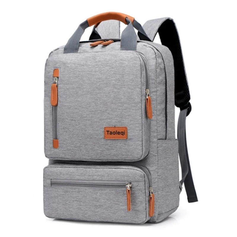 light grey Студенческие рюкзаки для компьютера, Холщовая Сумка, Модный женский мужской рюкзак для ноутбука, супер светильник, водонепроницаемый рюкзак для деловых поездок - Цвет: light grey