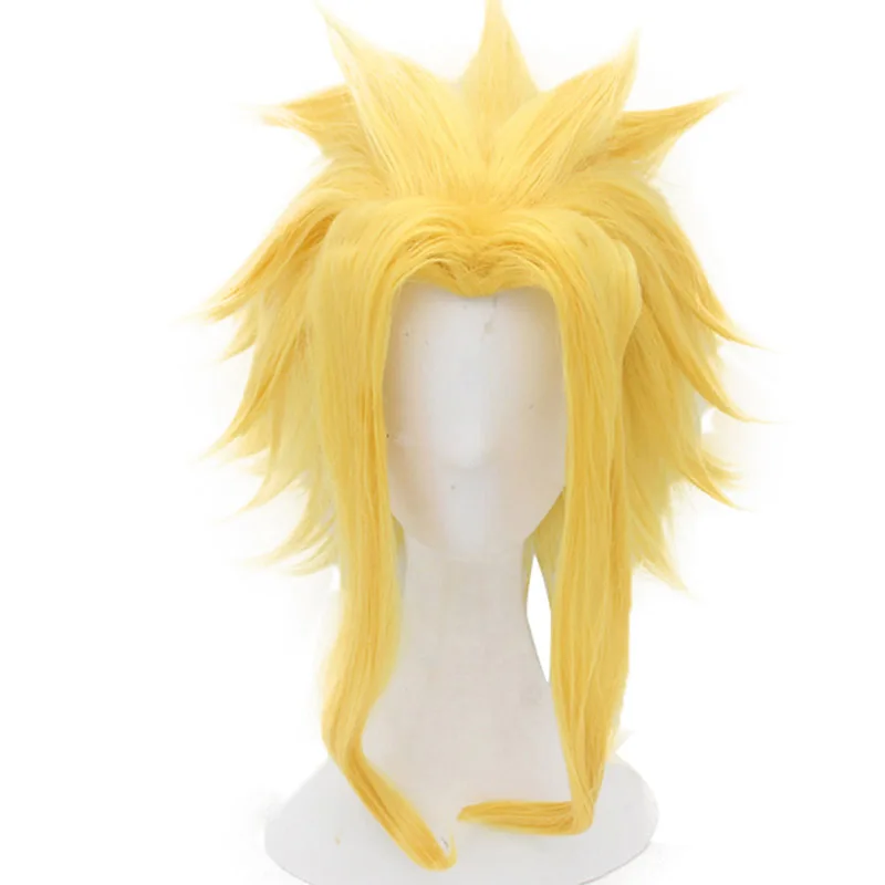Coshome Boku No My Hero Academy All Might парики Косплей Костюм Zentai лайкра спандекс синий для мужчин женщин боди комбинезон - Цвет: wig