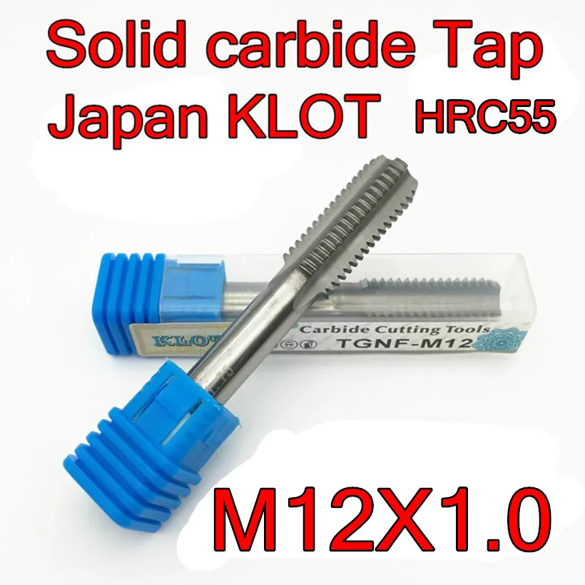 M12X1.0 1 шт. KLOT HRC55 твердосплавный кран обработка: нержавеющая сталь легированная