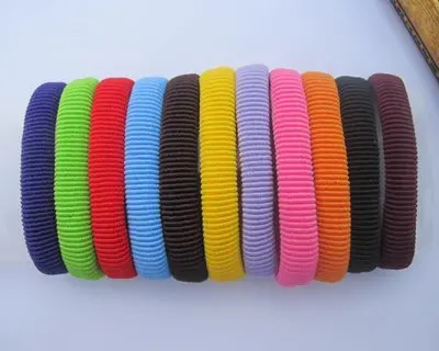 100 шт./лот женские резинки для волос карамельных цветов обруч держатель хвостика