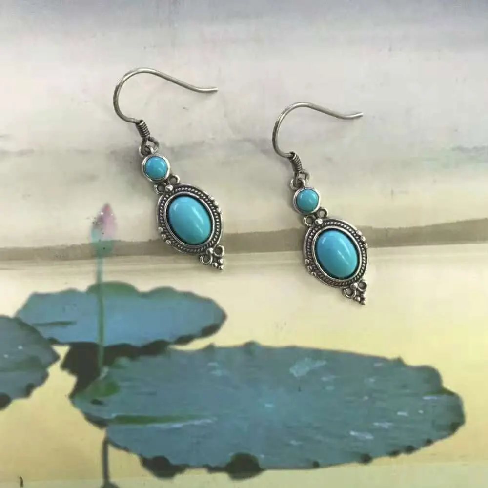 Женские сережки из серебра 925 пробы в непальском стиле RADHORSE красивые и