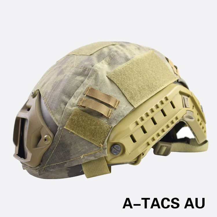 A-TACS Военный армейский Тактический шлем Камо страйкбол шлем аксессуары Защитное снаряжение Быстрый Шлем покрытие ткань - Цвет: A-TACS
