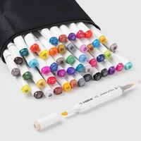 touchnew 48 color set alcohol graphic art marker pens twin tips for sketch drawing mango animation
