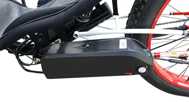 Открытый Забавный дрейфующий внедорожный 500 ватт мотор 4,0 дюймов Fat Tire Электрический лежачий Трайк