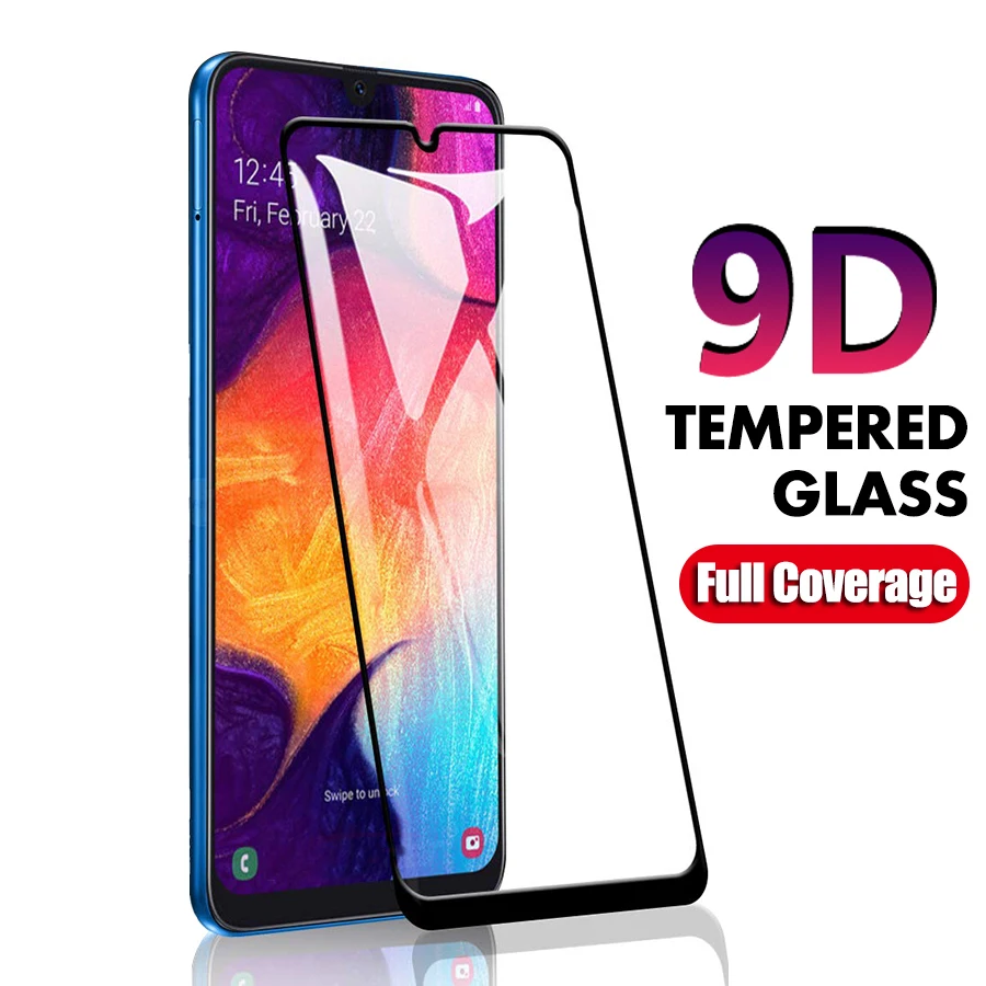 9d Защитное стекло для Samsung Galaxy A50 A40 A70 A20 m10 M30 A30 полное покрытие закаленное A 50 50a