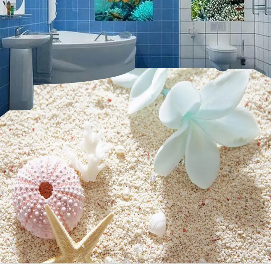 Самоклеящиеся 3D-обои для пола ПВХ водонепроницаемое напольное украшение дома