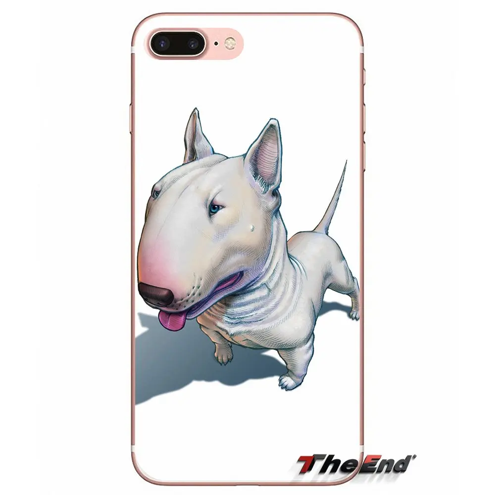 Прозрачный мягкий чехол для huawei P Smart Y6 Ascend P8 P9 P10 Plus Nova P20 Lite Pro Mini 2017 bull terrier dog puppies |