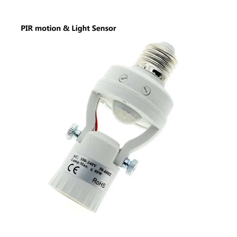 PIR-KT E27 светодиодный держатель лампы PIR датчик движения/радиолокационный свч датчик светильник переключатель управления 110 V-240 V - Цвет: PIR-KT
