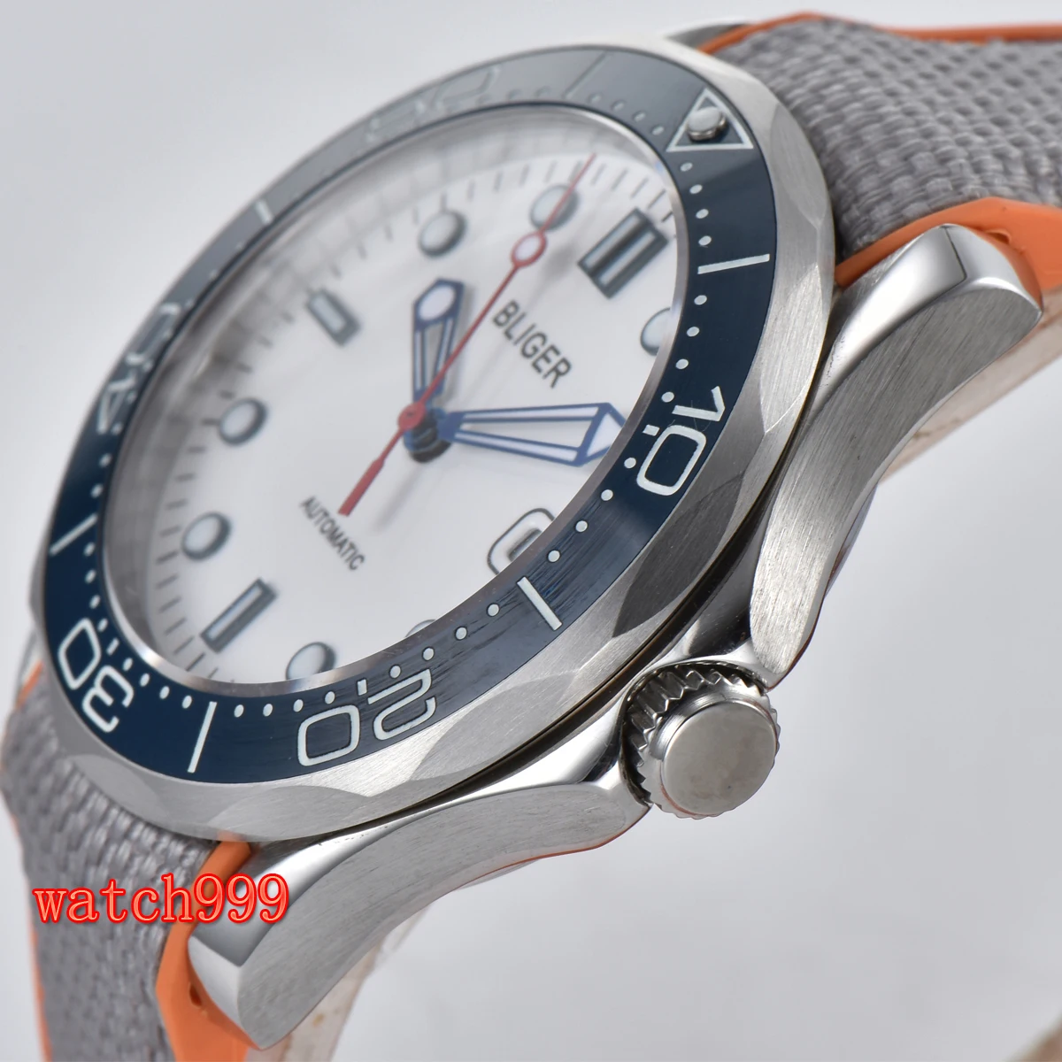 Часы мужские автоматические с флуоресцентной указкой и стерильным циферблатом 41