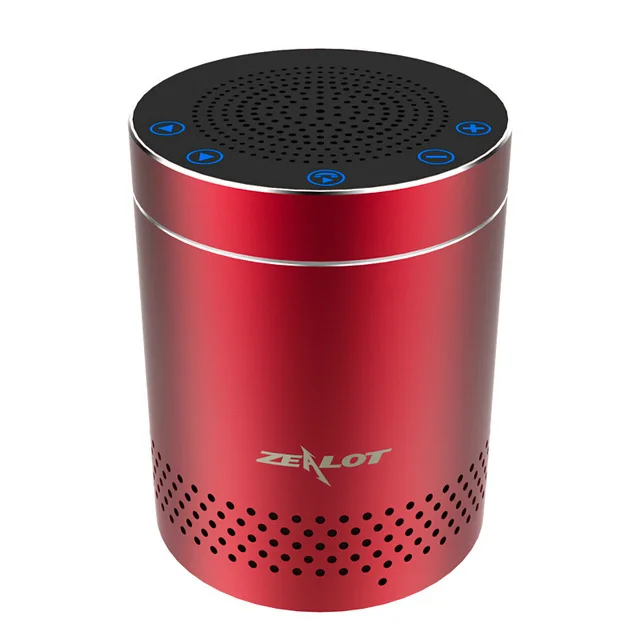 Zealot S15 Bluetooth колонки с сенсорным управлением HiFi стерео 3D объемный звук беспроводной портативный наружный сабвуфер мощный звук - Цвет: Red