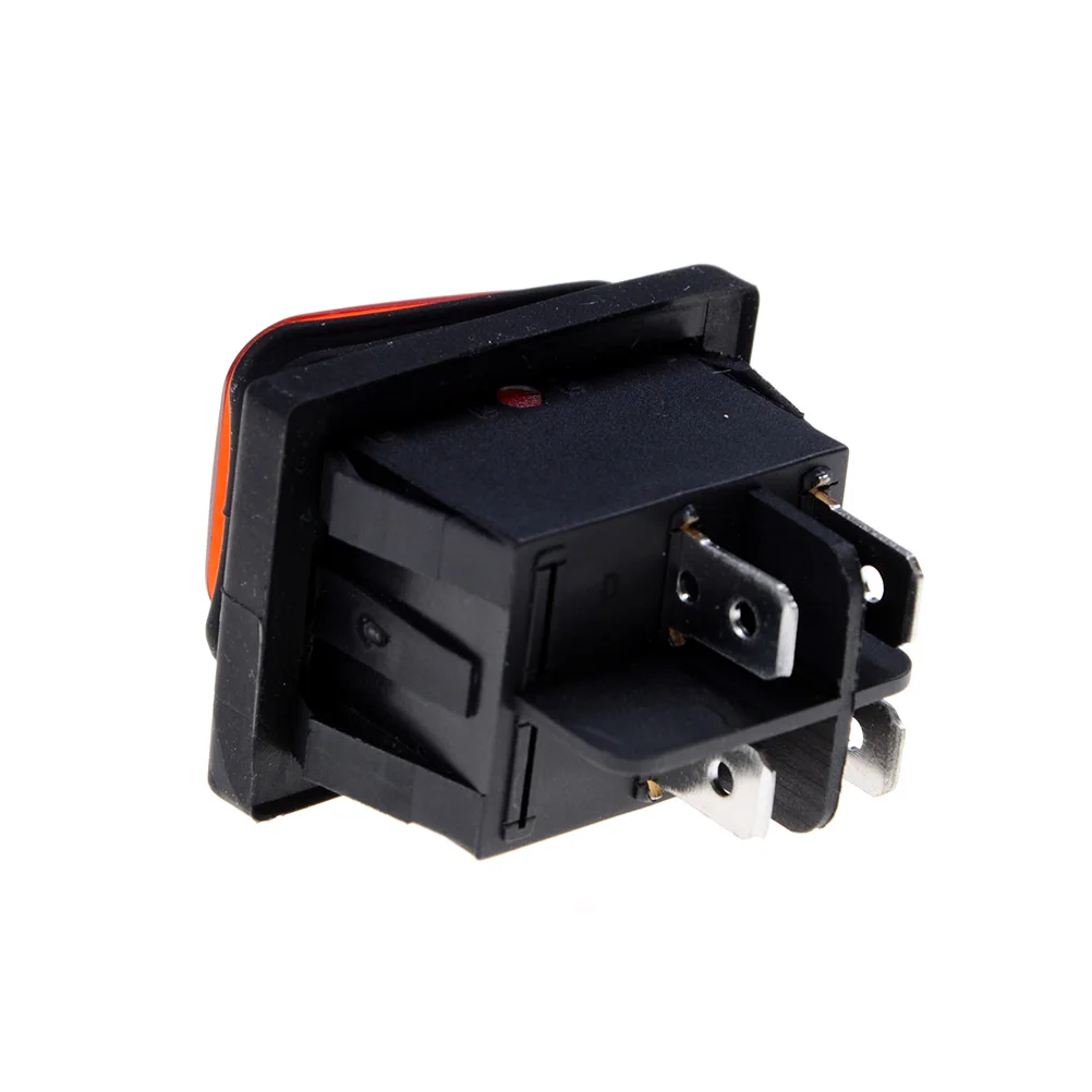 1 шт. красный 4Pin 2 положения AC250V/16A AC125V/20 AWaterproof защелкивающийся клавишный