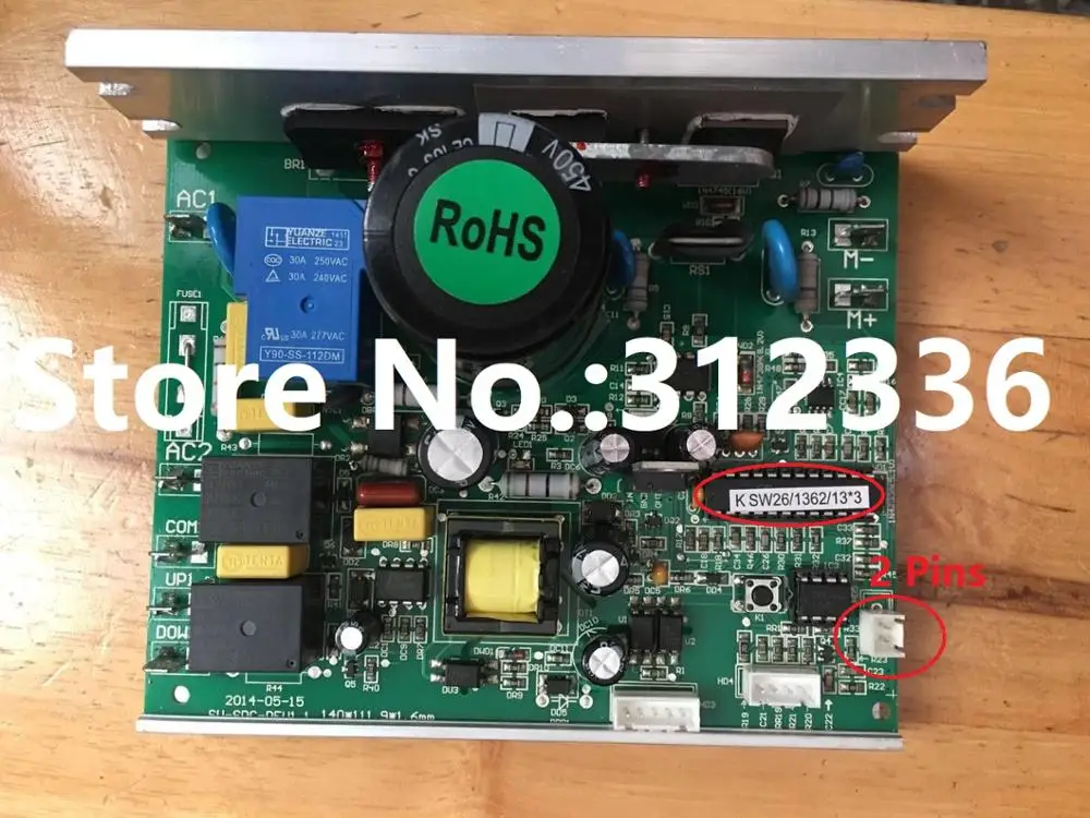 Бесплатная доставка 220В 2 шпильки контроллер двигателя привод пластина питания