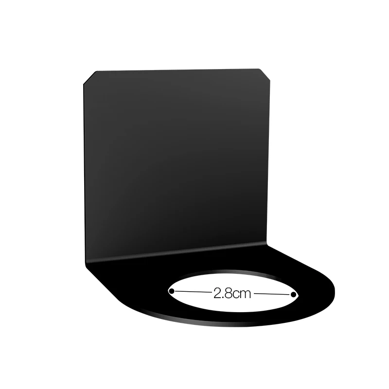 Black 2.8cm BVZ модная вешалка для ванной шампунь гель для душа мыло для рук шампунь Органайзер Крючок без ударов кухонная полка 304 нержавеющая сталь - Цвет: Black 2.8cm