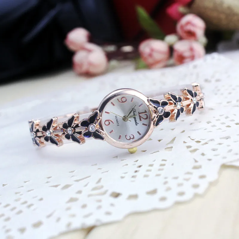 2016 Горячая Распродажа модные часы Chaoyada женские из нержавеющей стали Кварцевые