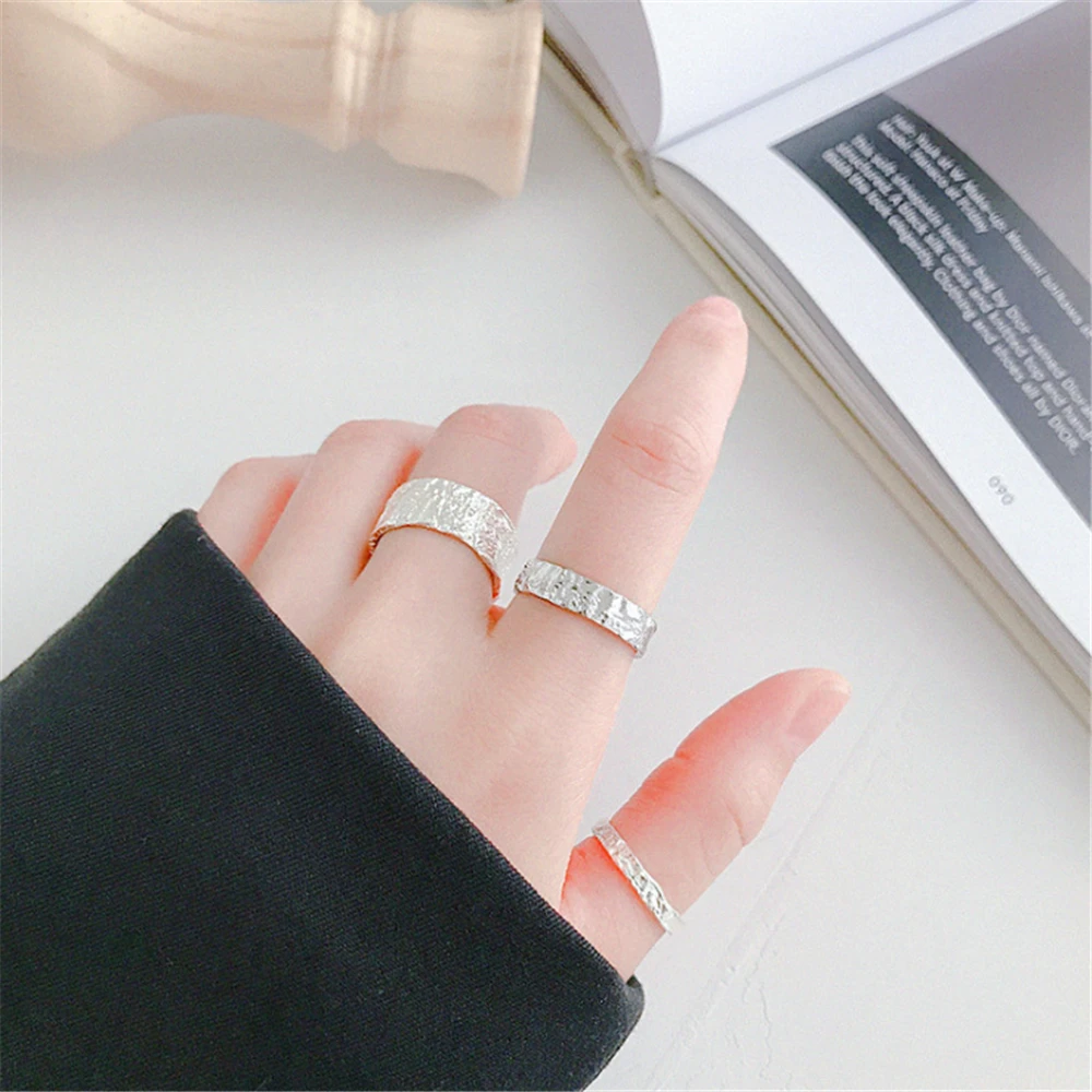 

offers with free shipping anel feminino simple tree bark adjustable women ring korean style open rings KJZ0387