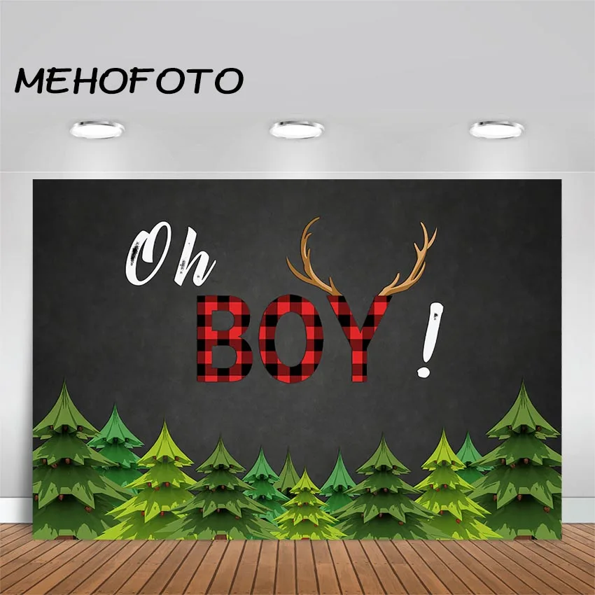 Фон для фотосъемки MEHOFOTO Lumberjack Baby Shower клетчатый деревенский фон в деревенском