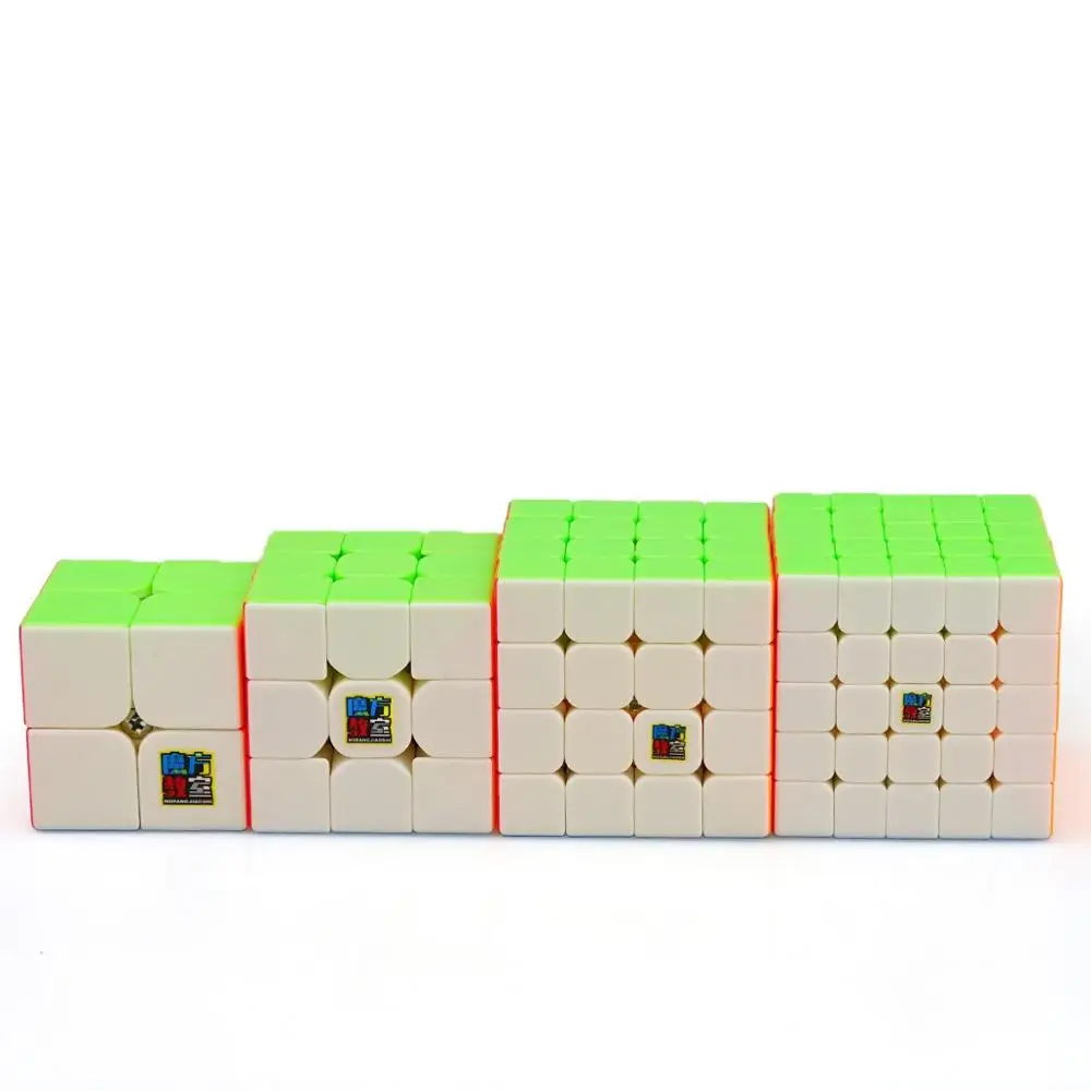 MoYu 4 шт./компл. MoFangJiaoShi 2x2 3x3 4x4 5x5 Кубик Рубика для профессионалов скоростной