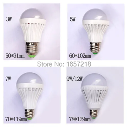 Светодиодная лампа высокой мощности E27 5730SMD 3 Вт 5 7 9 12 светодиодный светодиодная 220