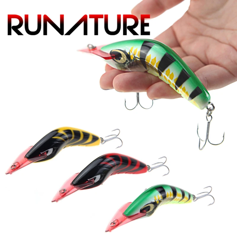 Runature Shirmp Minnow приманки рыболовные 80 мм 17 г искусственные жесткие воблеры и