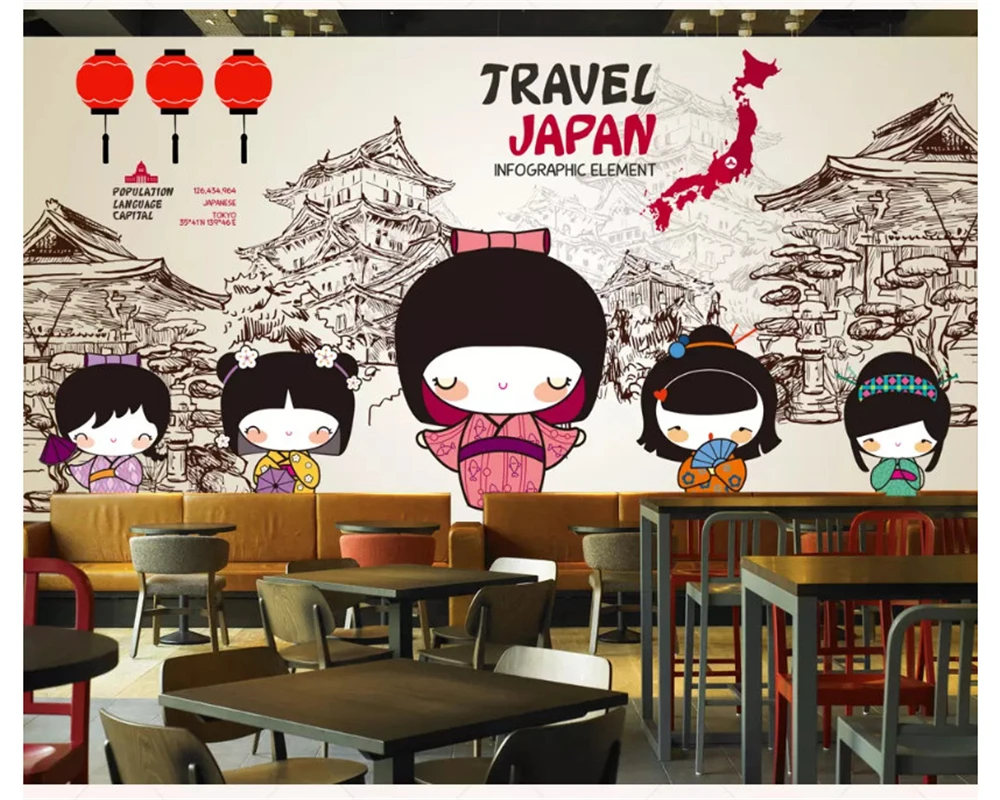 Пользовательские формальдегид бесплатно классические винтажные обои ручная