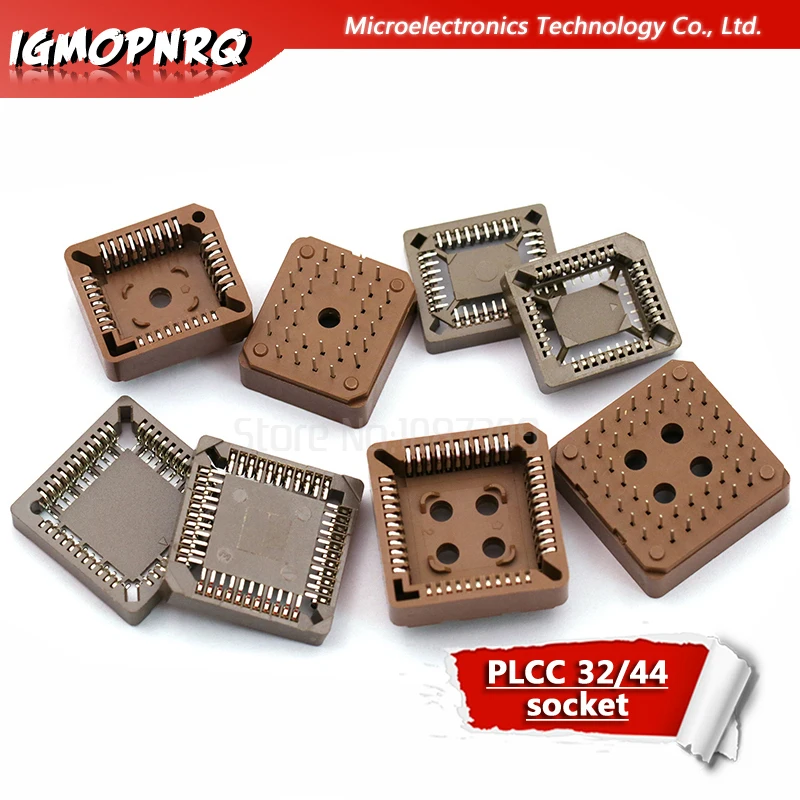 10 шт. PLCC IC socket PLCC32 PLCC44 SMD DIP Socket adapter|Интегральные схемы| |