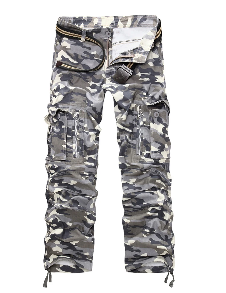 Брюки карго мужские камуфляжные свободные Тактические длинные штаны в стиле