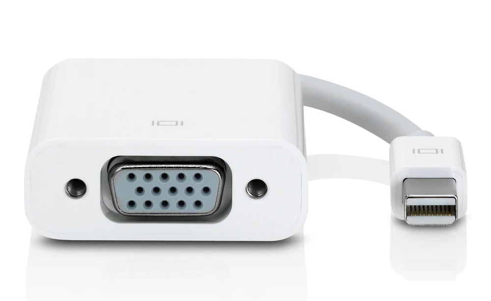 For Apple Mini DisplayPort to VGA Adapter Male/Female White |