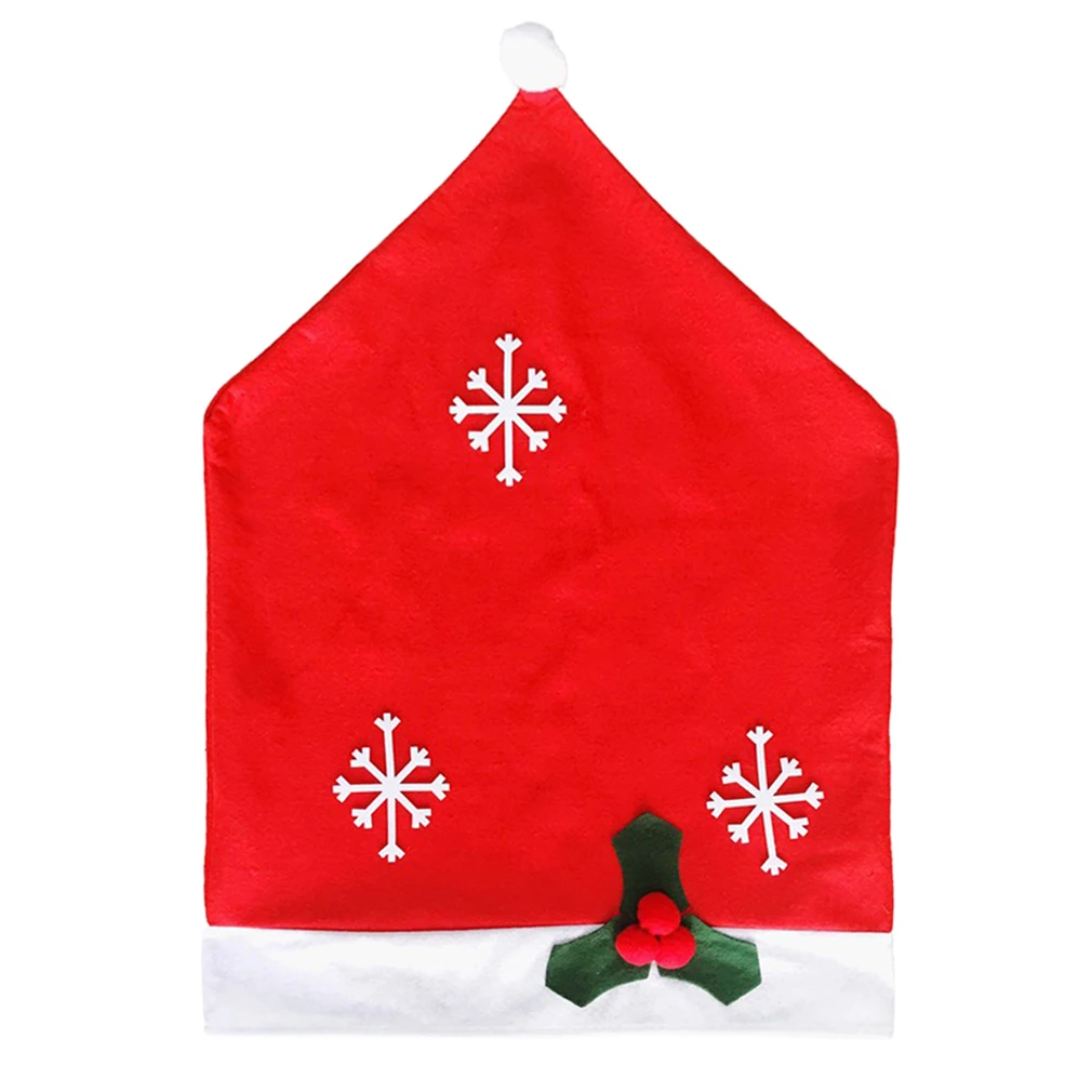 1 шт. шапки Санта Клауса чехол на спинку стула Рождественское украшение для стола