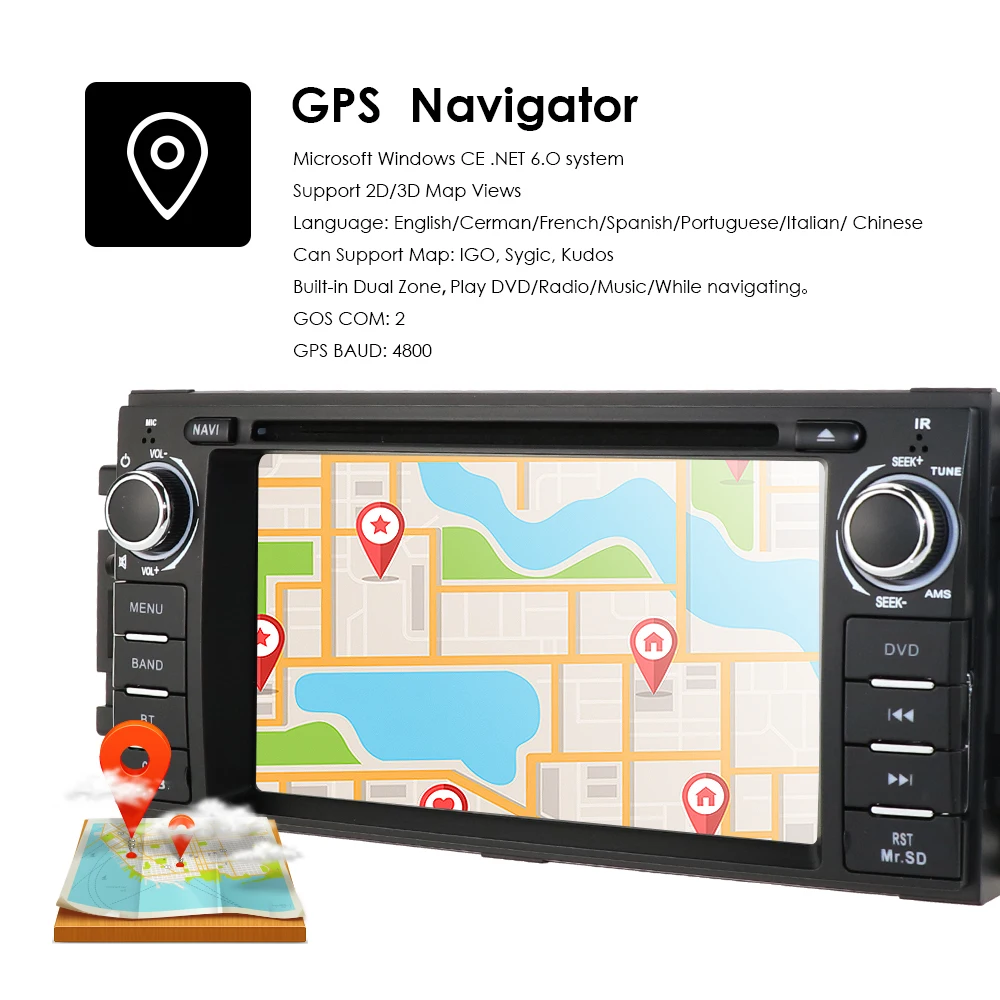 Автомобильный стерео для Jeep Wranger Commander компас grand cherokee gps Nav Радио DVD калибр, Challenger, Dakota, grand cherokee 2005-2011