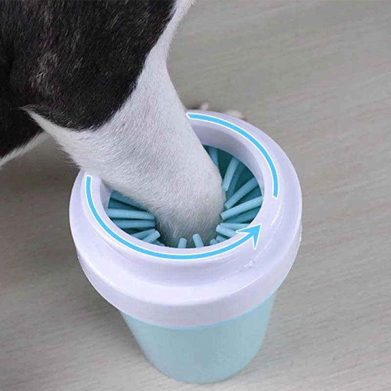 Portable Pet Foot Washer Cup Soft Silicone Bristles Clean Brush Quickly Cleaning Paws Muddy Feet Dog Wash Tools | Дом и сад