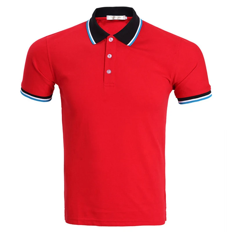 Новинка 2016 Классическая Летняя Стильная мужская рубашка-поло с коротким рукавом